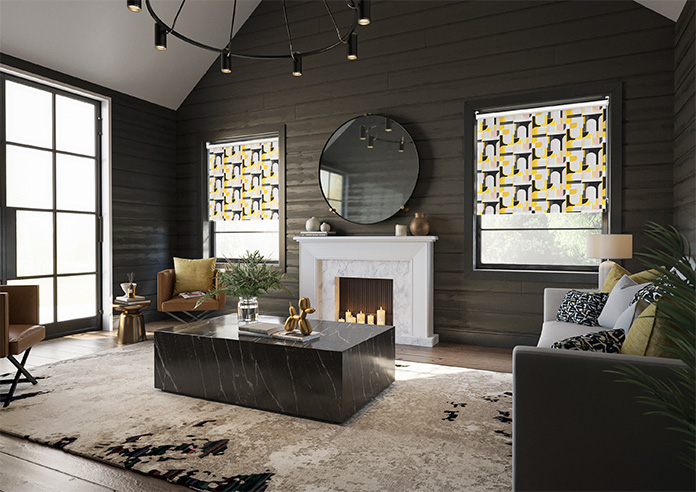 Archways, Yellow - Roller Blind - Image 7